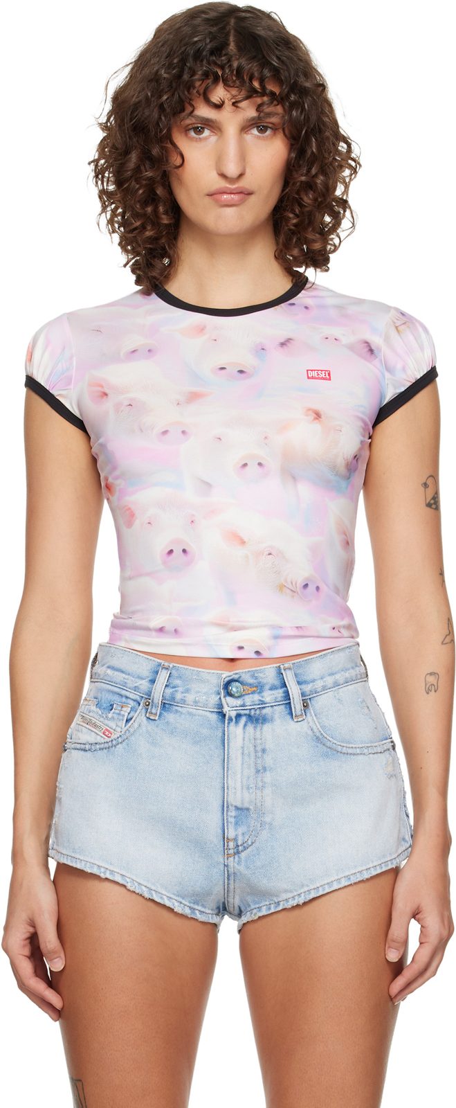 Pink & [오프화이트] T-Unkyp T-shirt 261001F110007