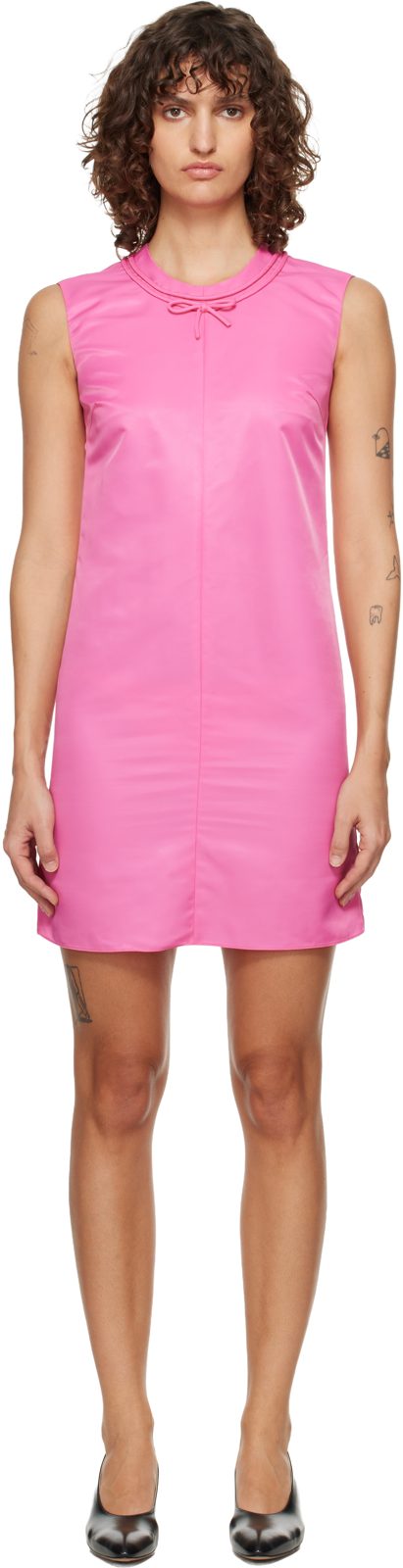 Pink Bow Minidress 261188F054020