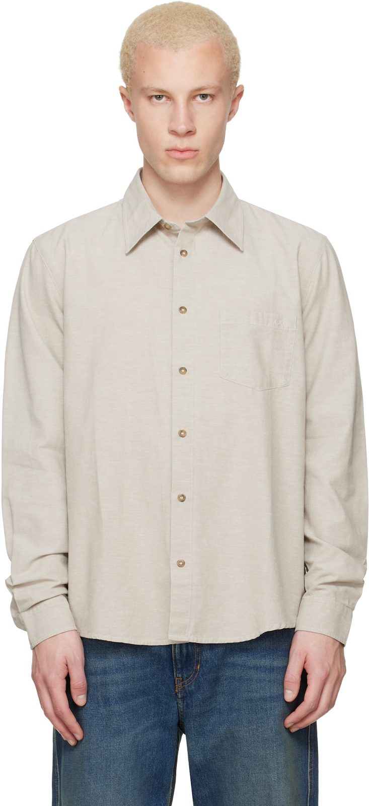 Taupe Harris Shirt 261252M192053