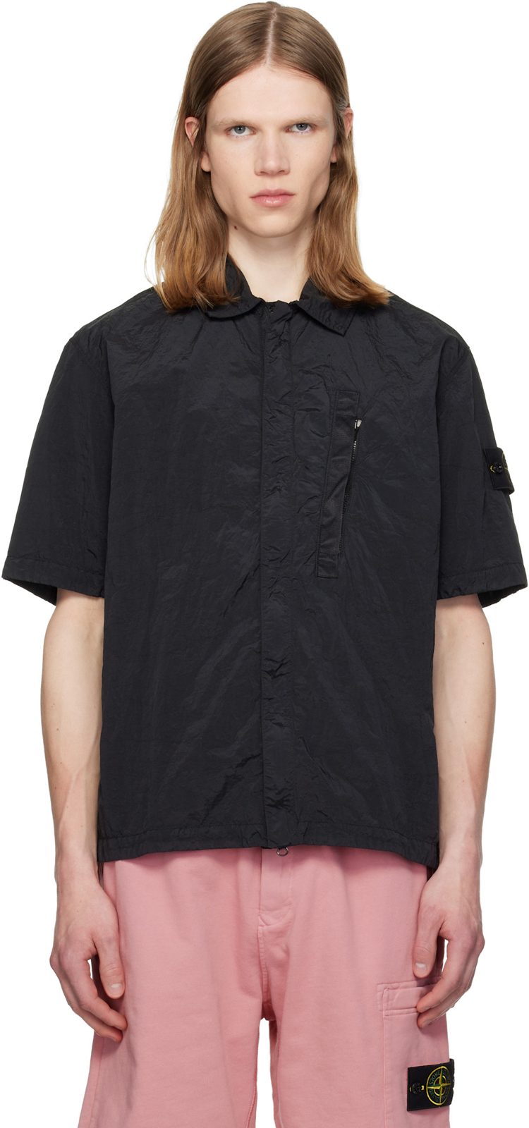 Black 1200028 Nylon Metal ECONYL Shirt 261828M192022