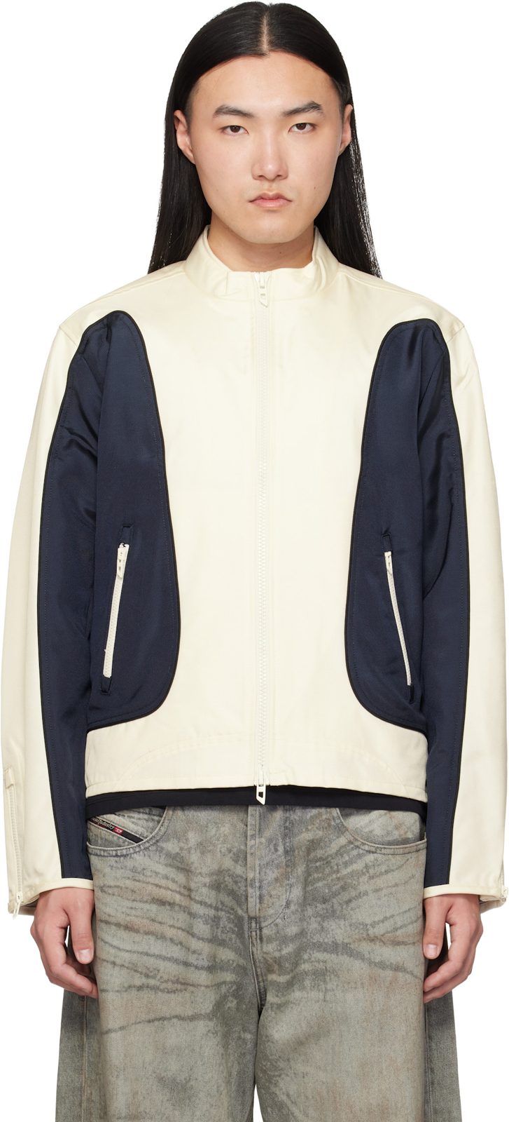 오프화이트 & Navy J-Blink-Wrd Jacket 261001M202009