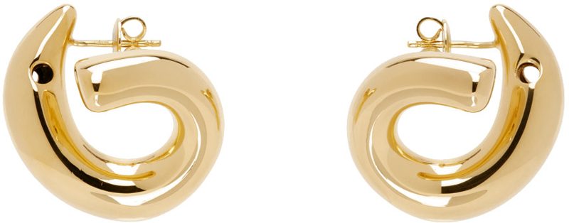 Gold Sardine Earrings 242798F022012