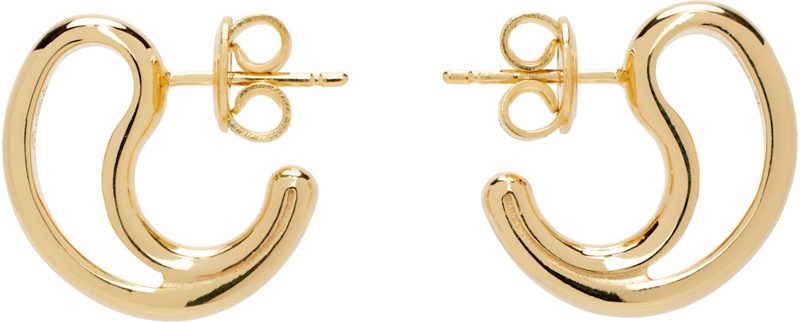 Gold Frills Small Earrings 242798F022030