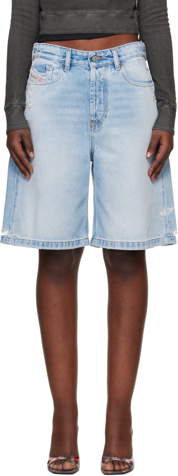 Blue De-Sire-Short Denim Shorts 261001F088004