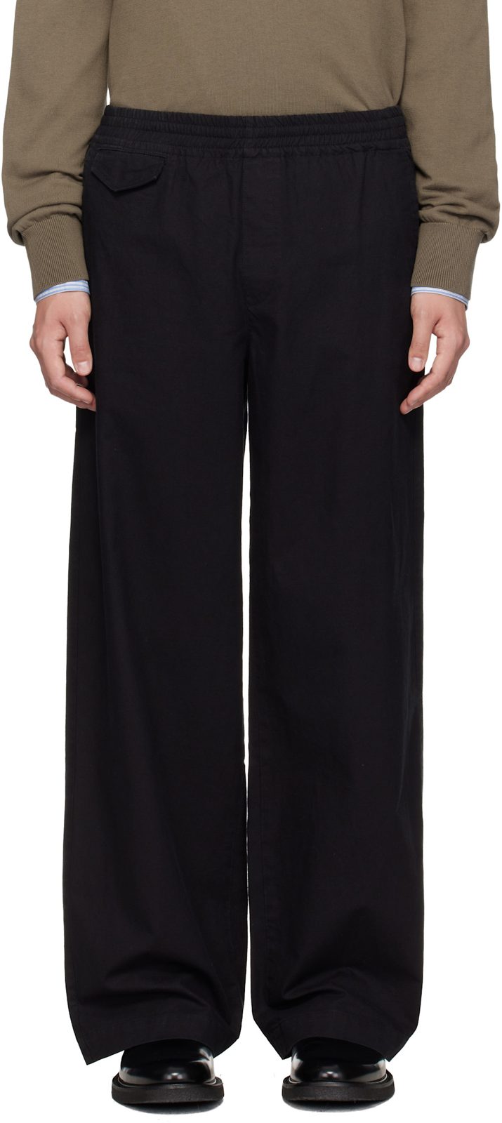 Black Lou Trousers 261252M191019