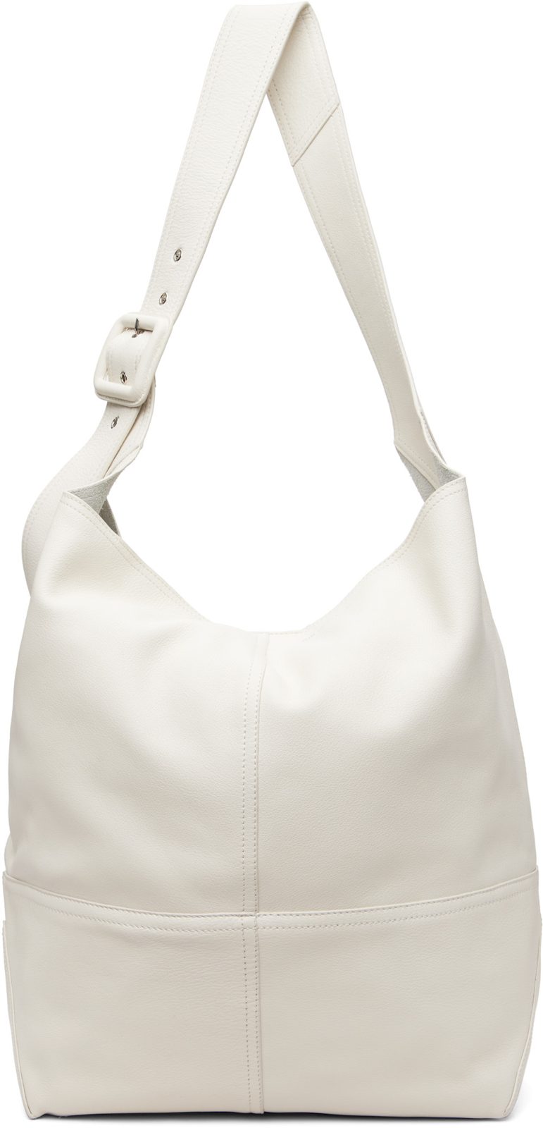 White Taurillon Leather Etienne Crossbody Bag 261482F048000