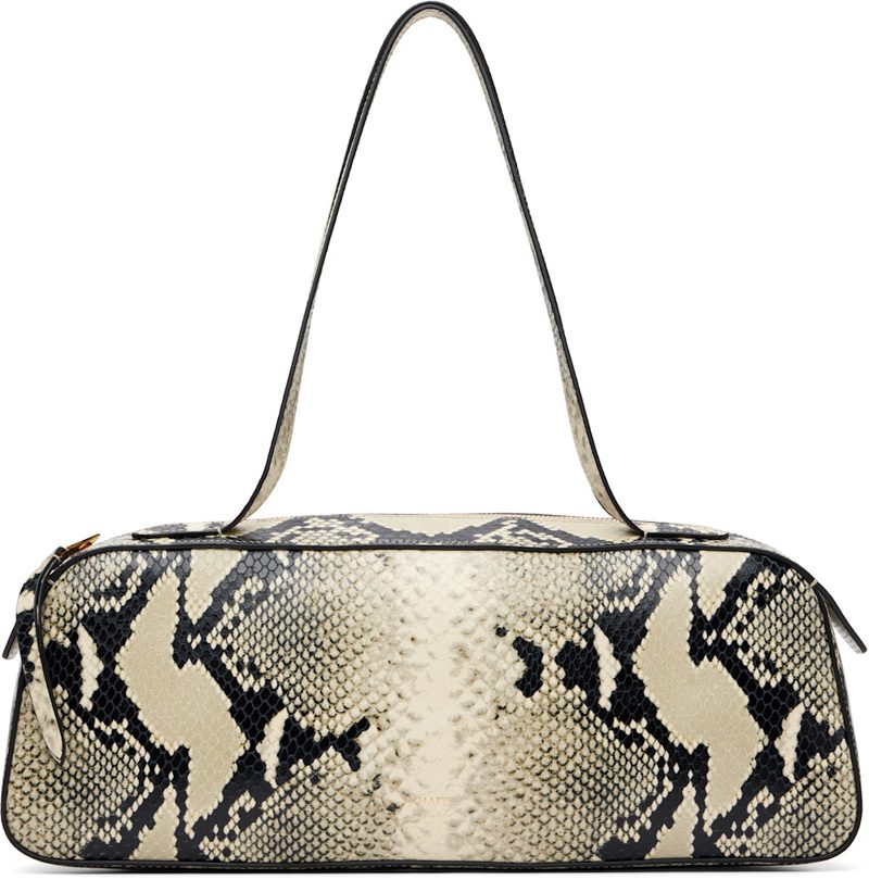 Beige & Black Simona Shoulder Bag 261914F048020