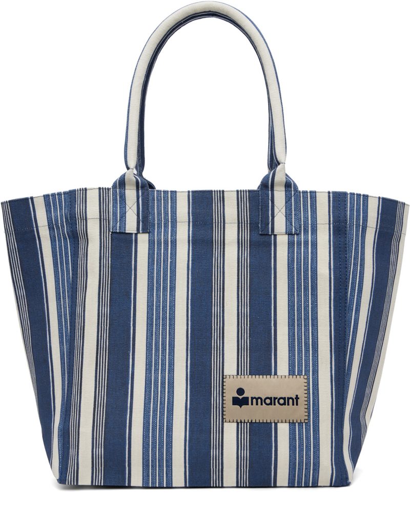 Navy & White Small Yenky Tote 261600F049005