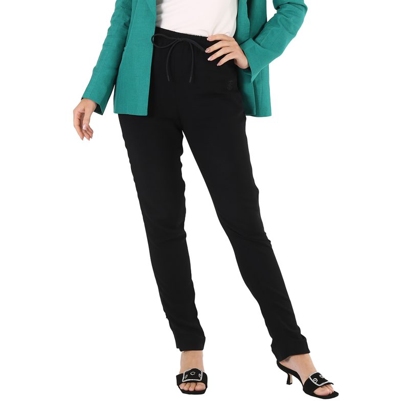 Ladies Black Zip Detail Jodhpur Leggings_Black