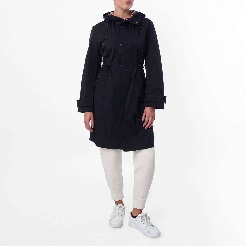Womens Black Recycled Nylon Parka_Black
