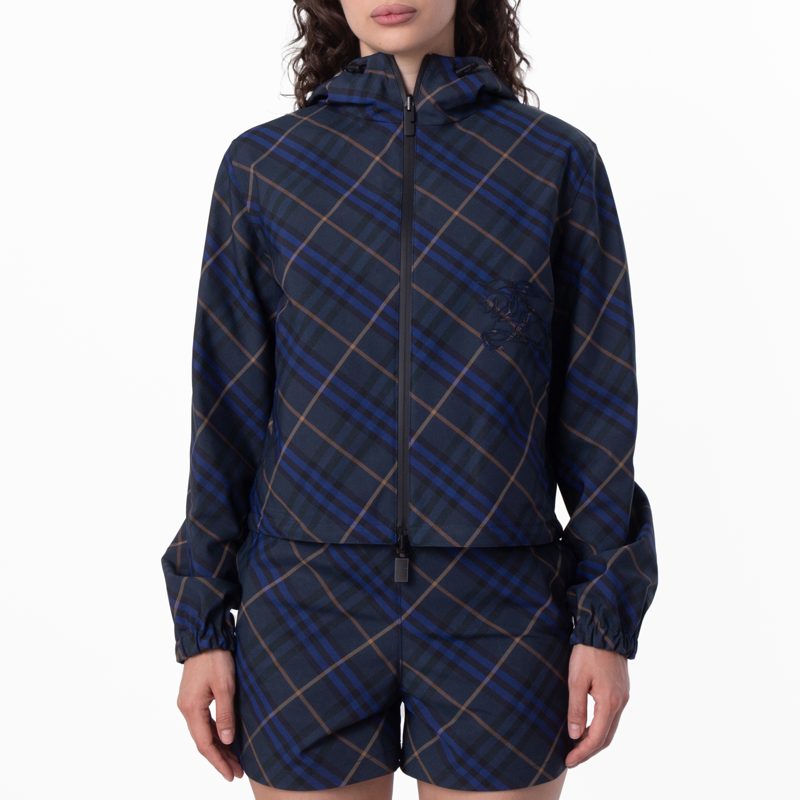 Reversible Check EKD Hooded Jacket_Midnight Ip Check