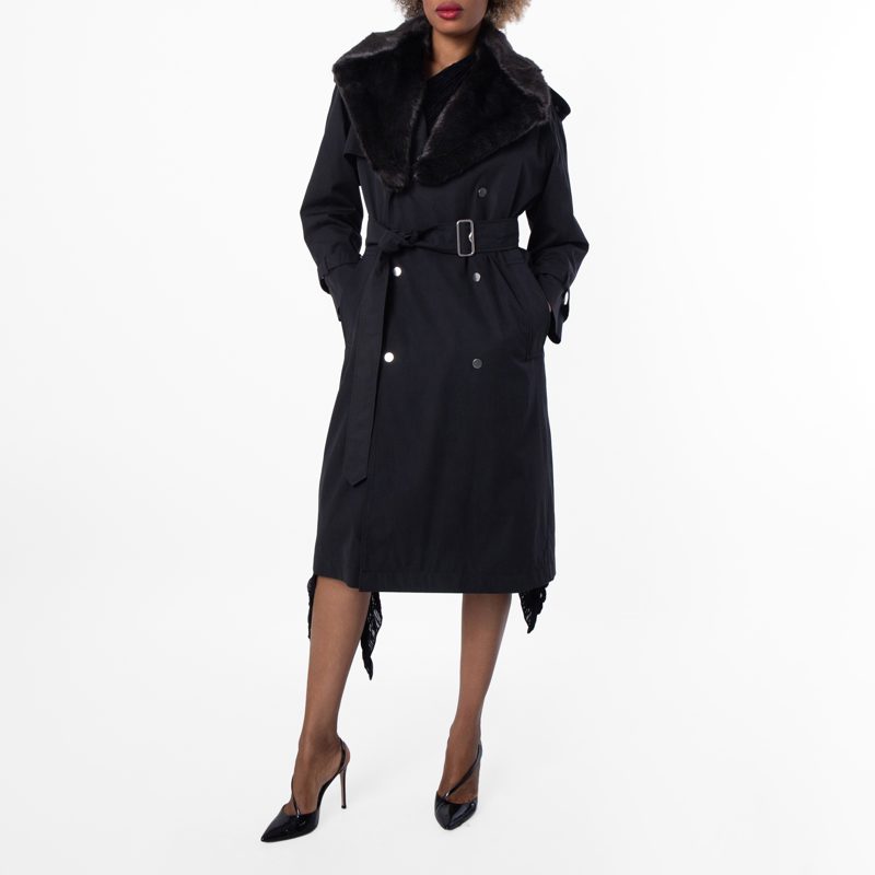 Double-Breasted Kennington Trench Coat_Black