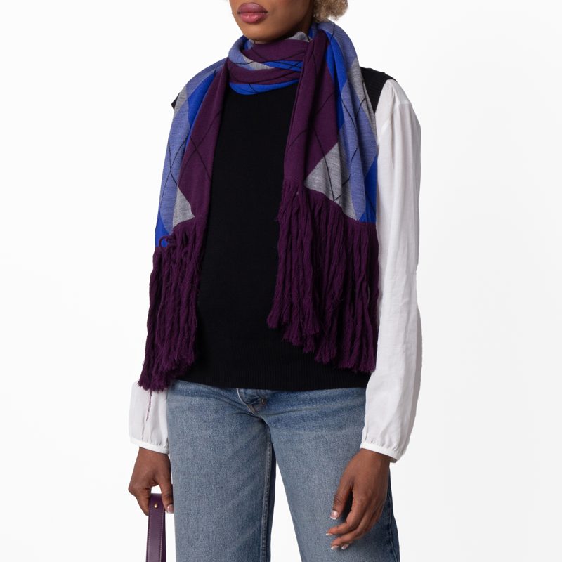 Sleeveless Wool Sweater With Scarf_Black