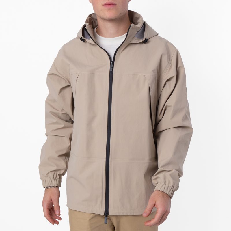 Horsehead Rubber Logo Hooded Jacket_Beige