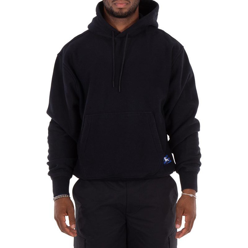 EKD-Applique Cotton Hoodie_Black