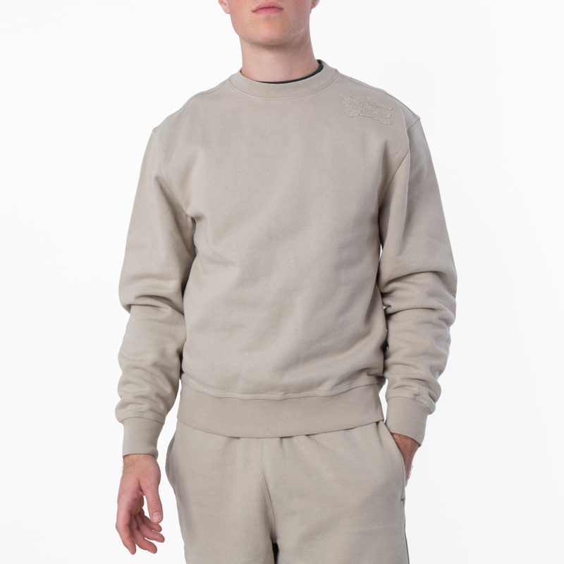 EKD Embroidered Cotton Sweatshirt_Lichen