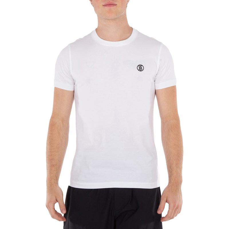 Embroidered Logo Crewneck T-Shirt_White