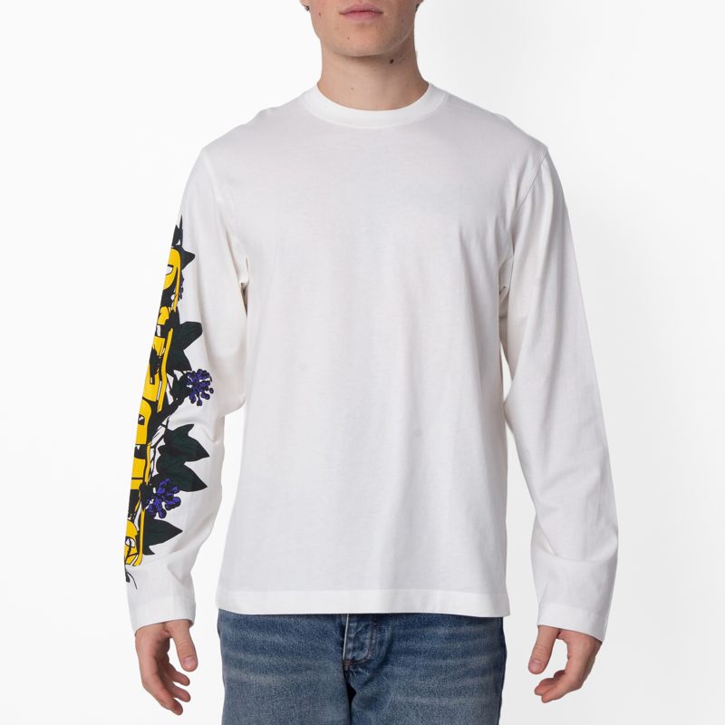 Ivy Logo Cotton Long-Sleeved Top_Salt
