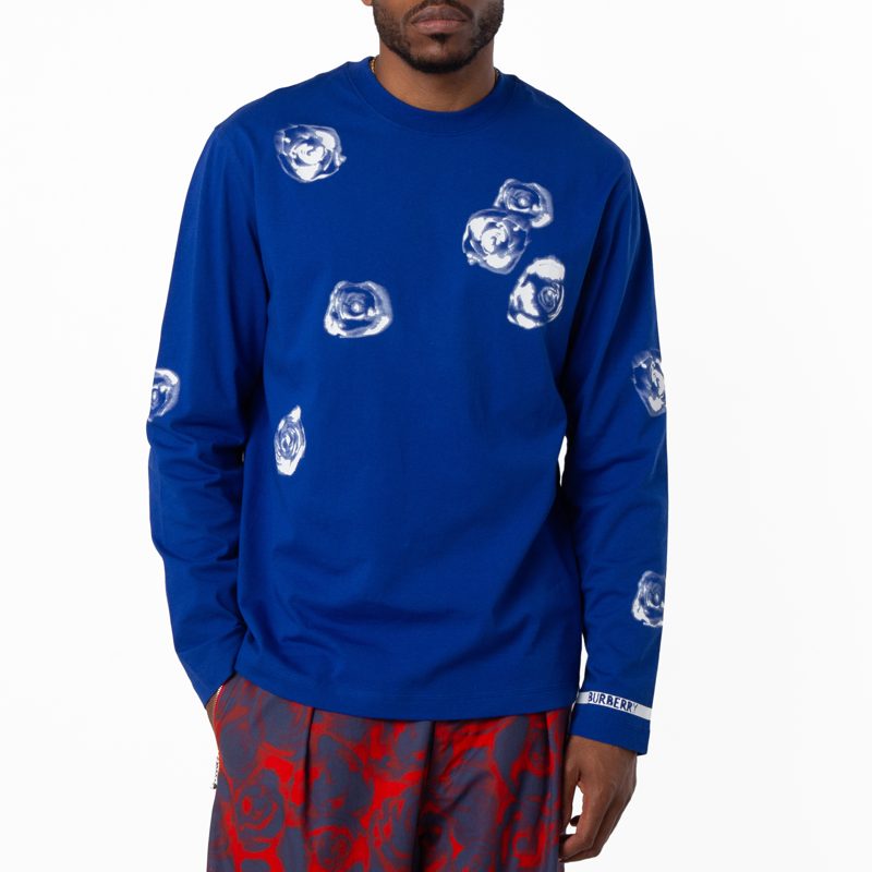 Rose Cotton Long-Sleeved T-Shirt_Knight