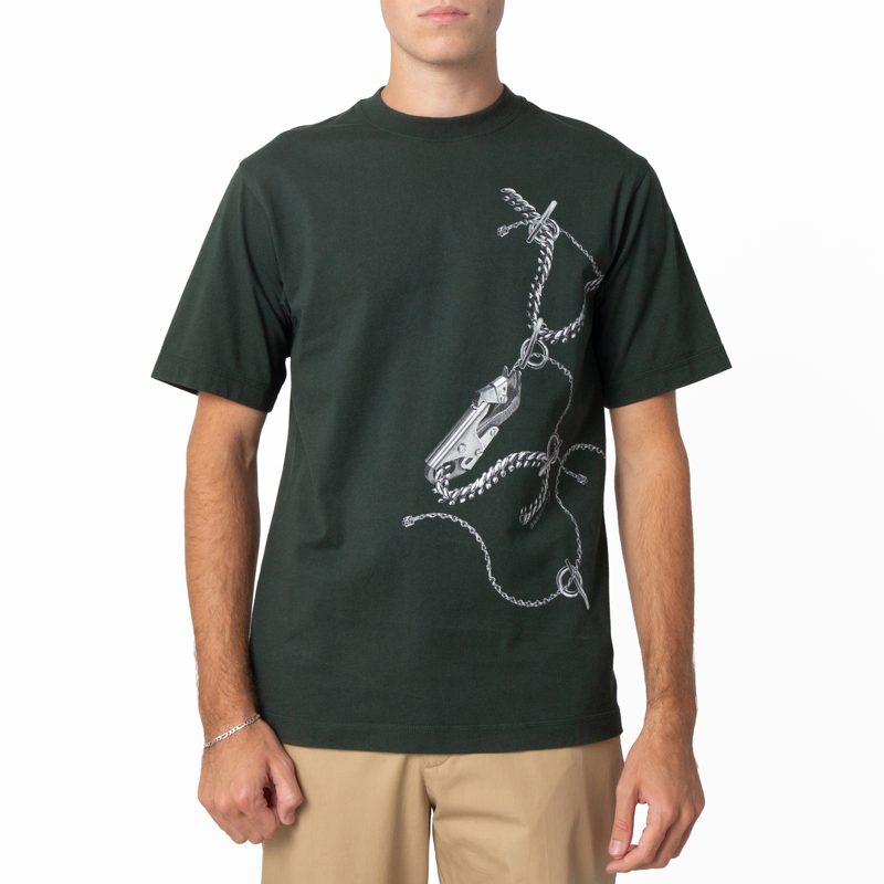 Mens Knight Hardware Cotton T-Shirt_Fir Ip Pattern