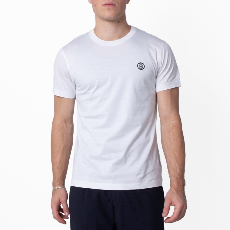Parker TB Logo Cotton T-Shirt_White