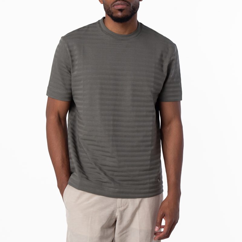 Emporio Armani ASV Jacquard Jersey T-Shirt_Dis. 3 Horizontal Stripe