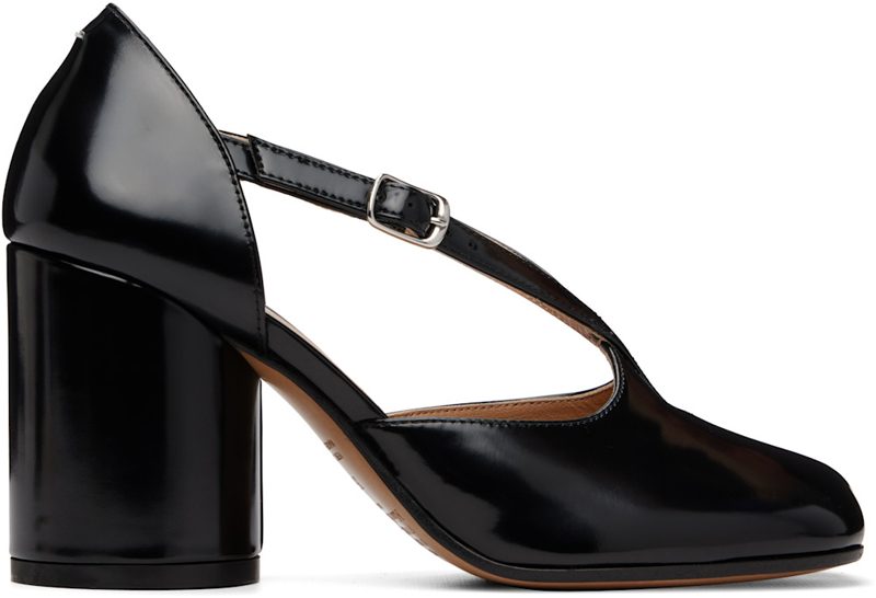 Black Tabi Decollete Heels 261168F122024