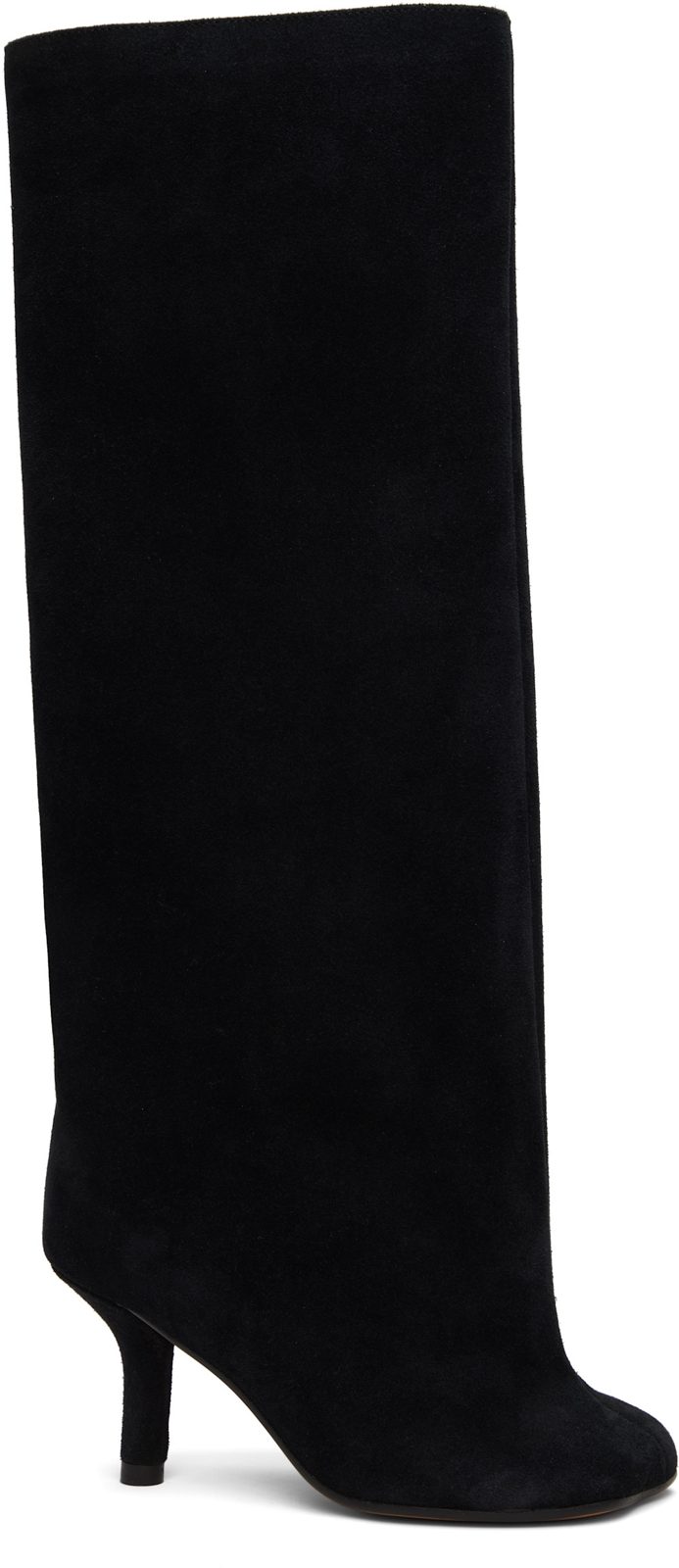 Black Suede Tall Boots 261188F115003