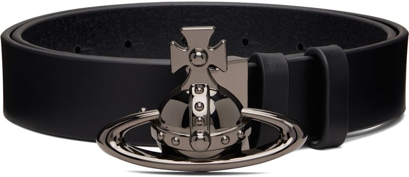 Black Orb Buckle Belt 261314M131019