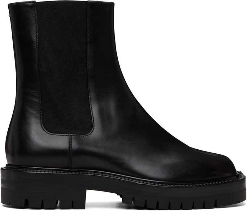 Black Tabi County Chelsea Boots 261168F113015