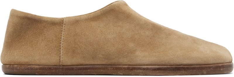 Beige Tabi Babouche Loafers 261168F121009