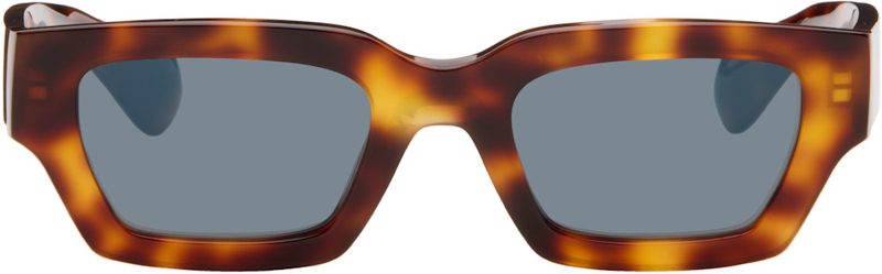 Brown Oliver Peoples Rectangular Edition 6 Sunglasses 262249M134005