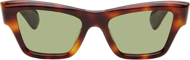 Brown Oliver Peoples Edition 3 Cat Eye Sunglasses 262249M134015