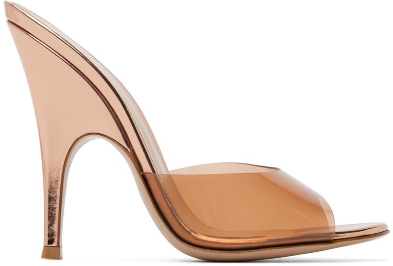 Pink Sofia Mule Heeled Sandals 261090F125047