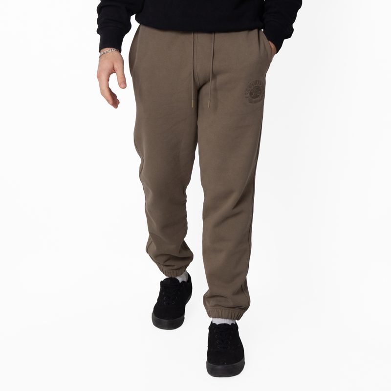 Logo Embroidered Cotton Trousers