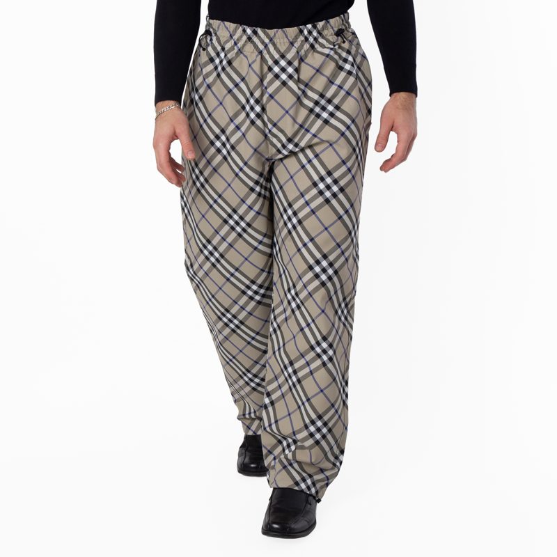 EKD Check Wide-Leg Trousers