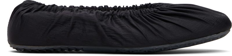 Black Layered Ballerina Flats 261168F118008