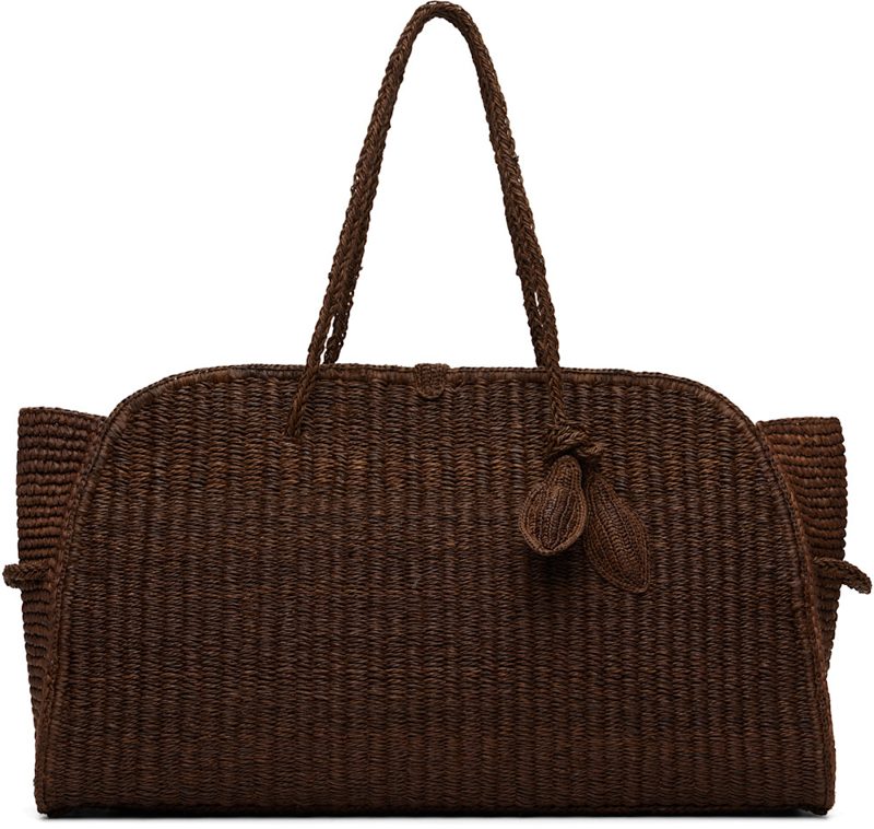 Brown The large raffia Turismo Bag 261553F046007
