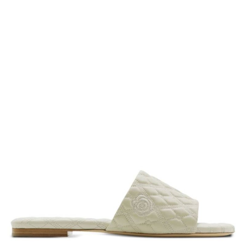 Logo EM[보스]ED Quilted Leather Sandals