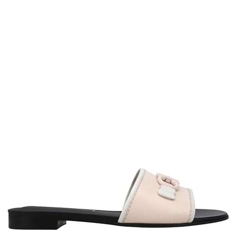 Salvatore Pink Lemonade Rhodes Gancini Slide Sandals