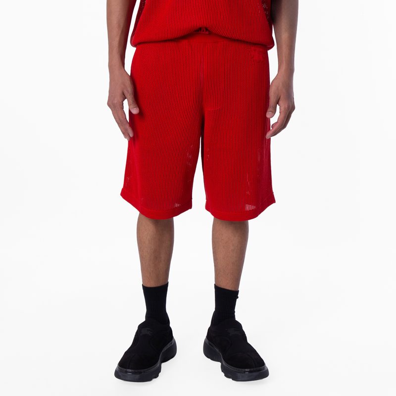 Silk Cotton Mesh Shorts