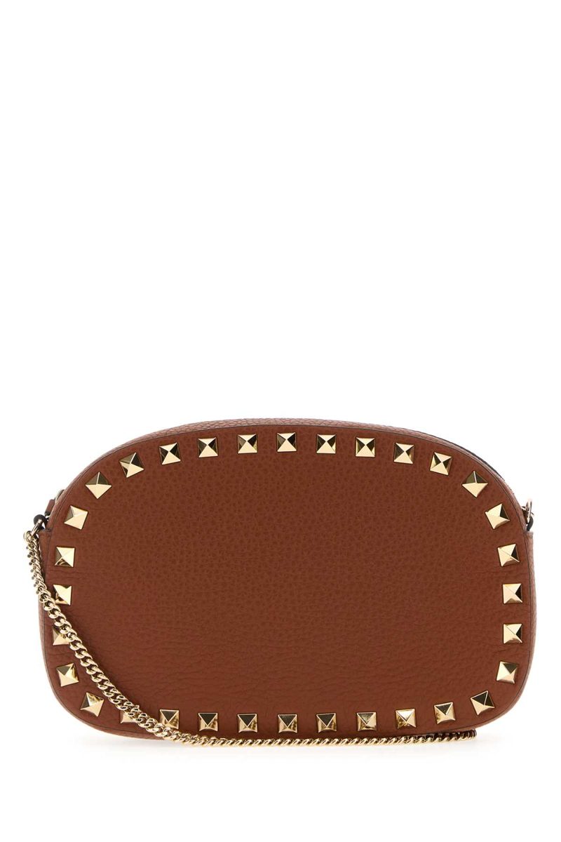 Garavani Garavani Brown Leather Rockstud Crossbody Bag_Selleria