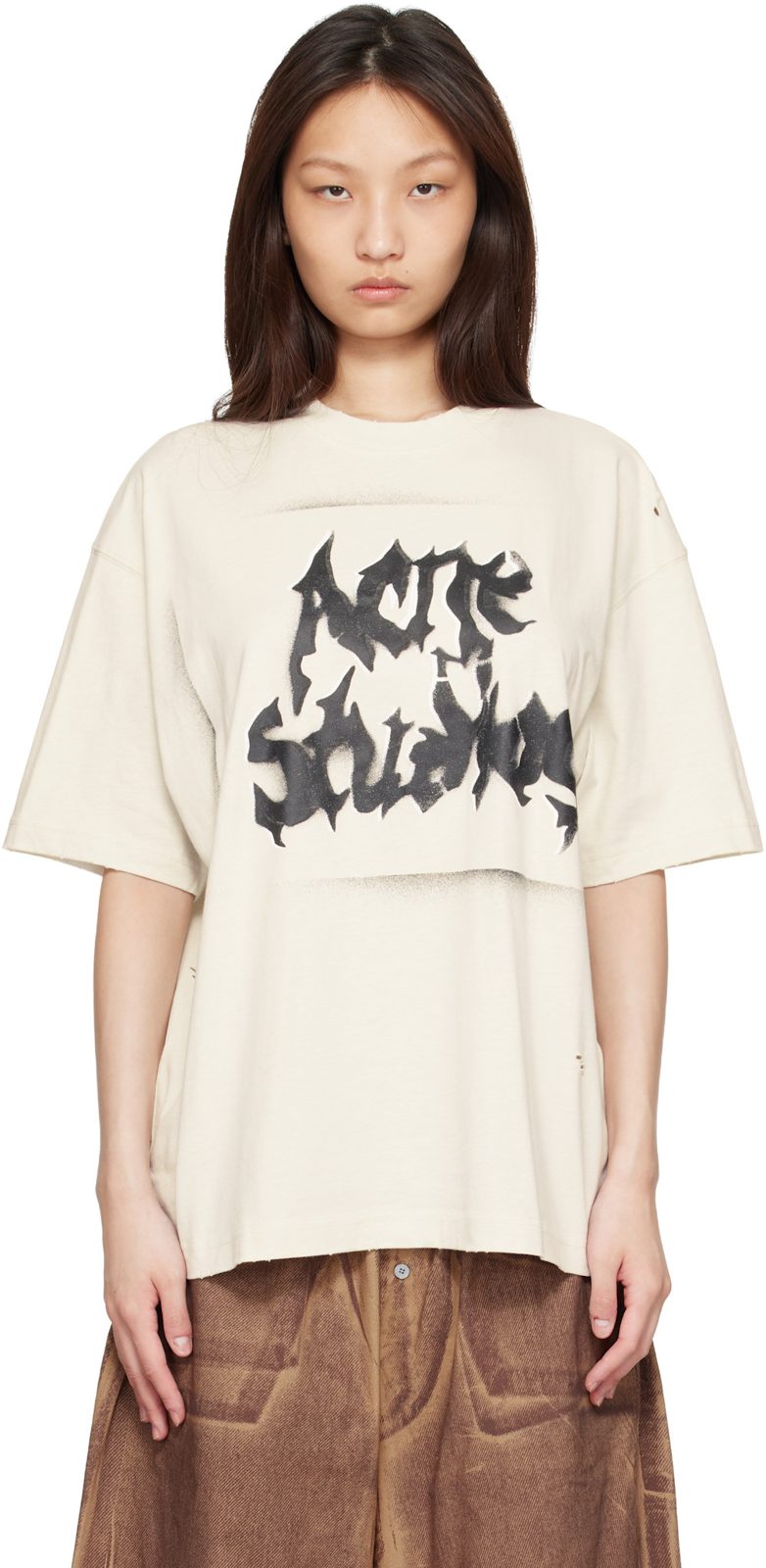 오프화이트 Gothic Logo T-shirt 262129F110102