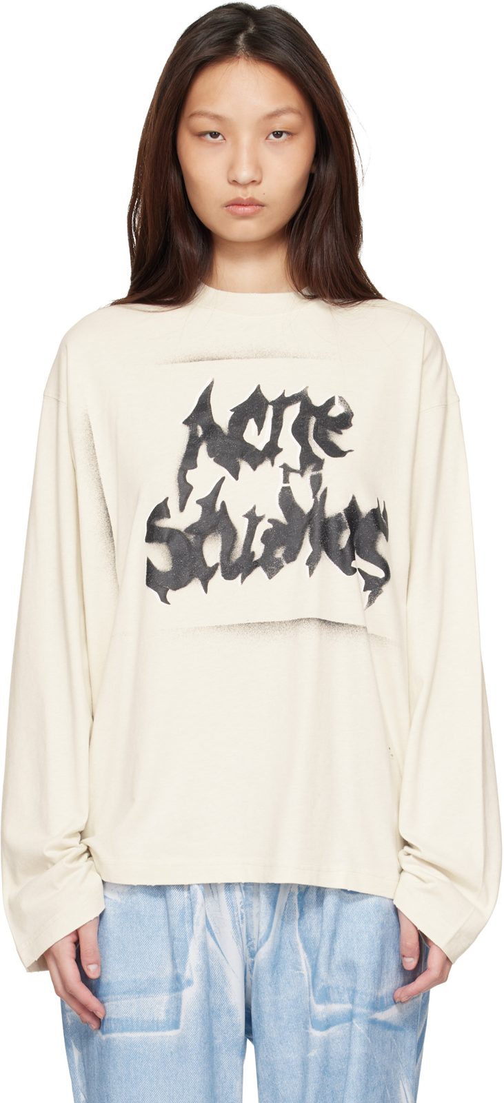 오프화이트 Gothic Logo T-shirt 262129F110097