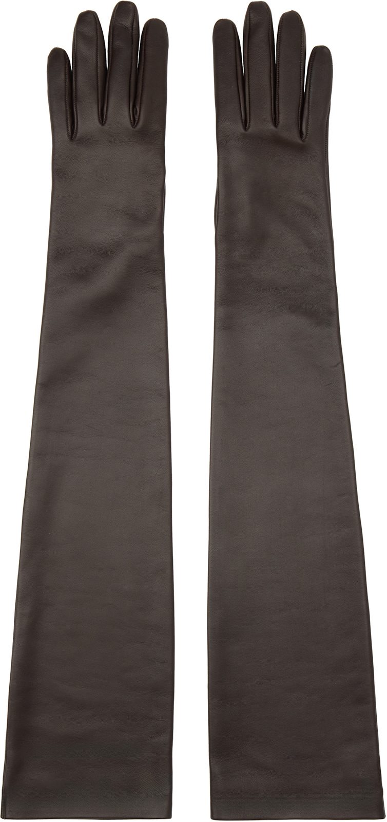The Row Brown Simon Gloves 251359F012005