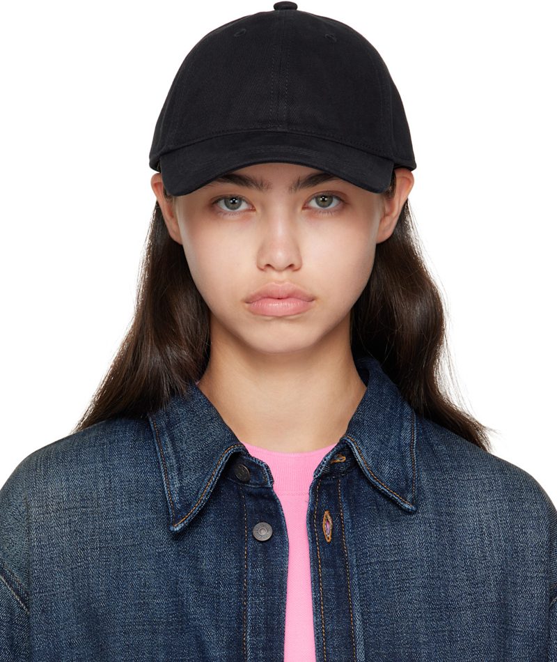 Black Twill Logo Cap 252129F016002