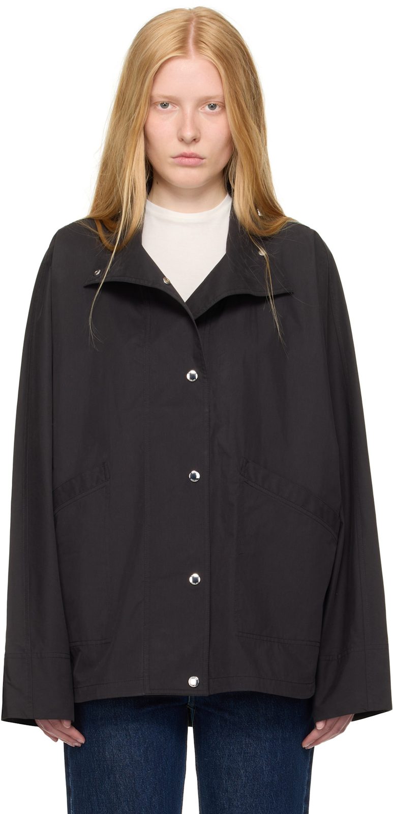 TOTEME Black Summer Parachute Jacket 252771F063005