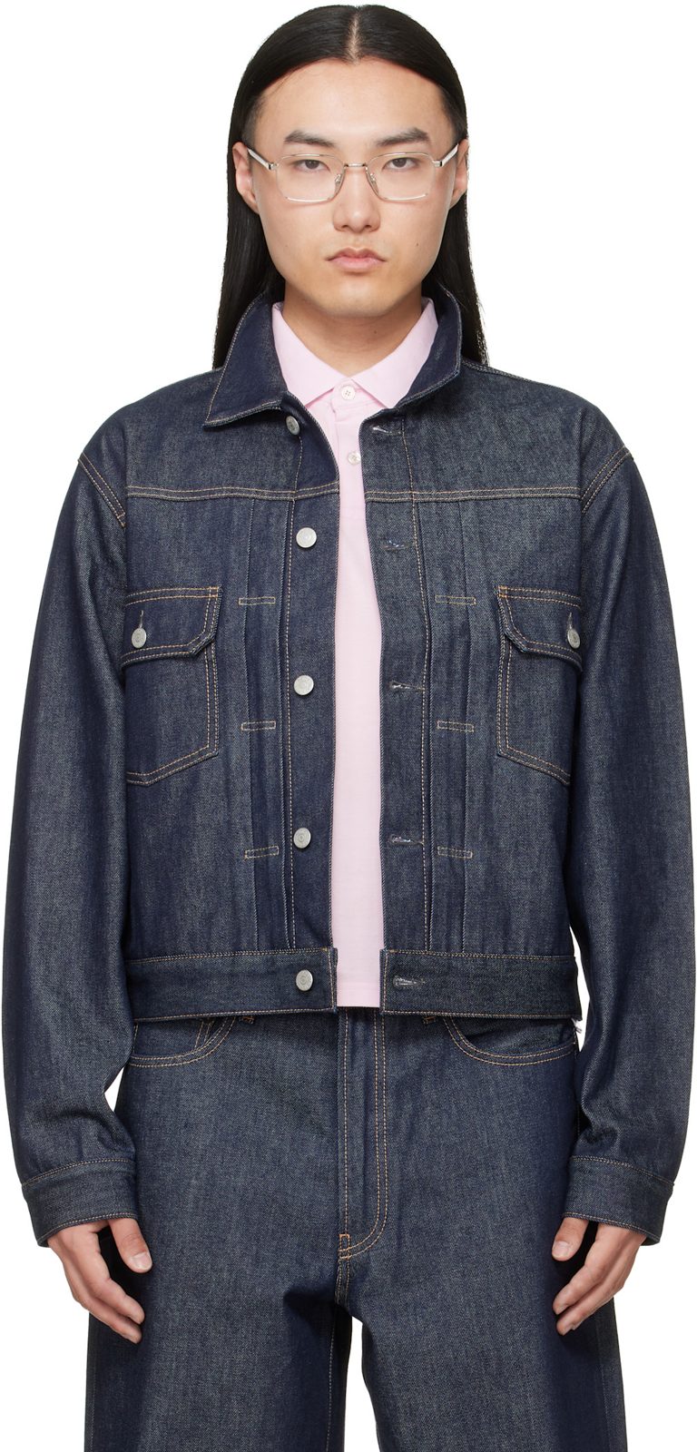 Indigo Ryker U New Denim Jacket 262129M177000