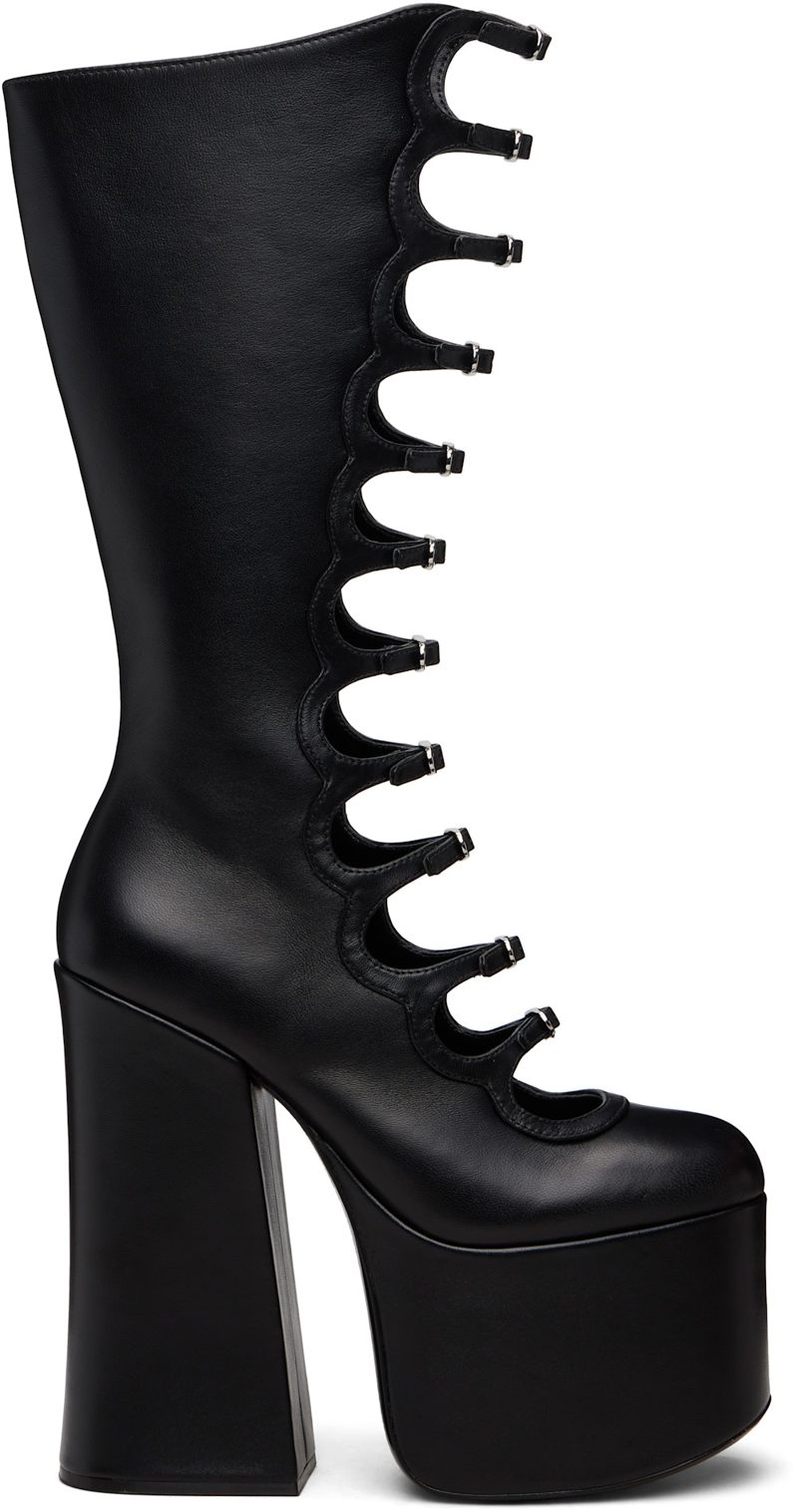 Black The Kiki Knee-High Boots 261190F115000