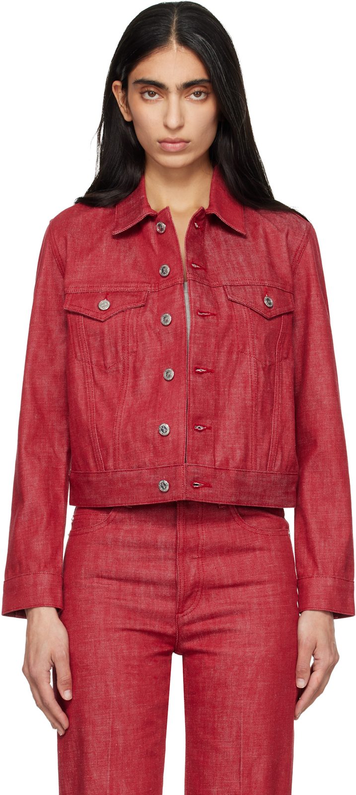 Red Dion Denim Jacket 261252F060006